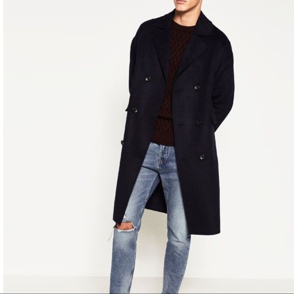 zara men's wool coat